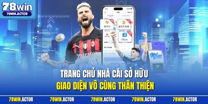 Trang chủ nhà cái sở hữu giao diện vô cùng thân thiện